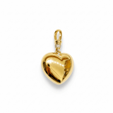 14K Large Puffy Heart Charm