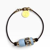Enamel Bead Bracelet | Light Blue