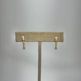 14K Gold & Diamond Dangle Earrings