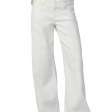 JJ - The Lou Lou Low Rise Wide Leg | Petite | White