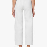 JJ -  The Blake Wide Leg w/ Raw Hem | White