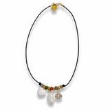 Charms on Leather Choker