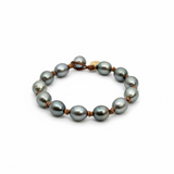 The Classic Tahitian Pearl Bracelet with Knots | Tan | 7.5"