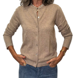UN - Cashmere Silk Cardigan | Taupe