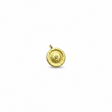 Gold & Diamond Disc Pendant