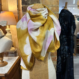 DN - Daisy Silk Scarf | Lilac Gold