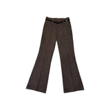 CA - Francoise Cropped Pant | Black/Espresso Micro Tweed