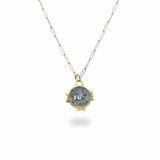 Greek Nymph Coin Pendant