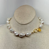 Baroque Pearls on Colorful Thread Choker | 15.5"