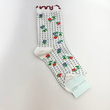 HFB - Dottie Floral Crew | White