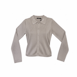 SV - Viscose Collard Shirt | Tortora