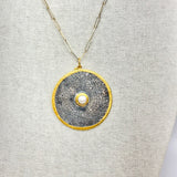Coin Pendant w/ Pearl
