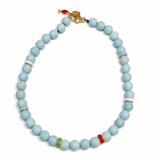 Semi-Precious Necklace with Enamel Details