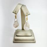 Baroque Pearl w/ Gold S-Hook Earrings