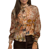 YV - Silk Top w/ Ruffles | Pink