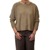 EF - Crew Neck Sweater | Biscuit