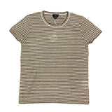 UN - 100% Cashmere T-Shirt | Ecru Thin Stripes