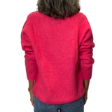 UN - Alpaca V-Neck Sweater | Fuschia