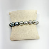 Tahitian Pearls Bracelet | Dark Brown | 7-7.5"