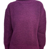 RO - Virgin Wool and Cashmere Knit Turtleneck Sweater | Fushia