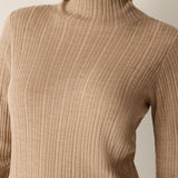 EF - Turtle Neck Sweater | Biscuit