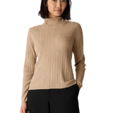 EF - Turtle Neck Sweater | Biscuit
