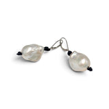 Baroque Pearl Earrings | 14k White Gold