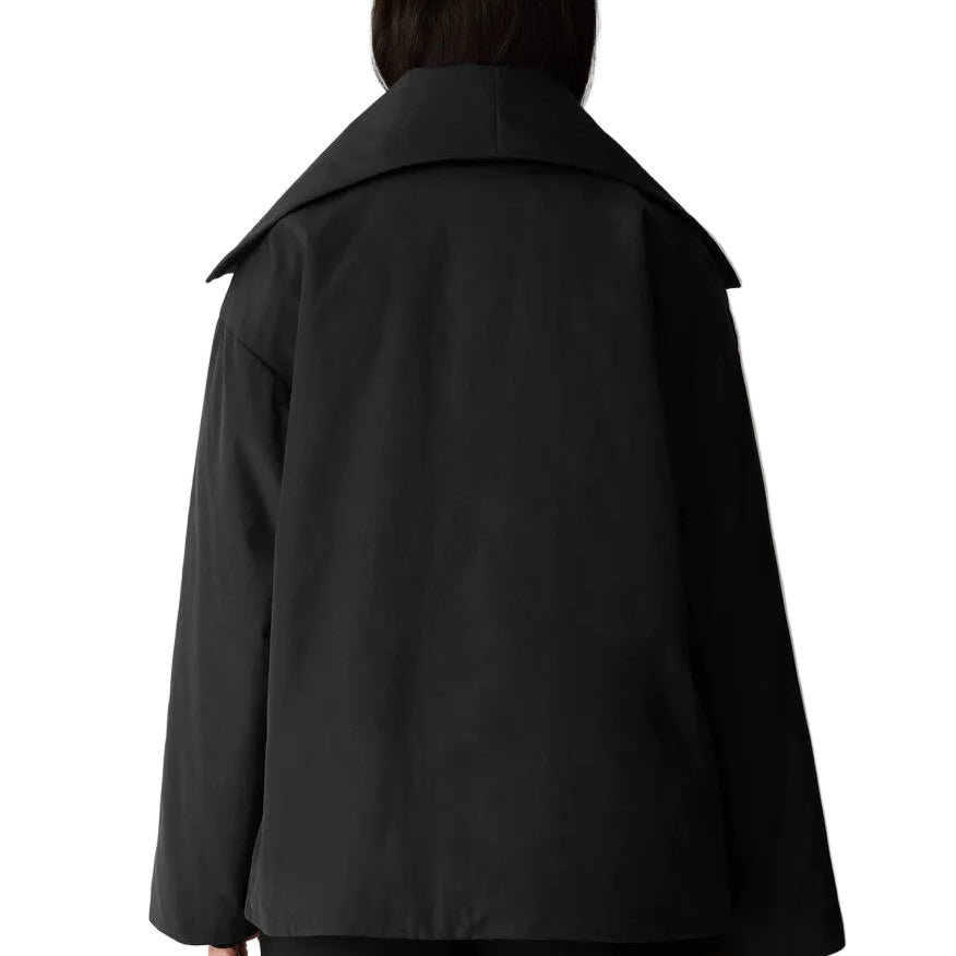 EF - High Collar Coat | Black