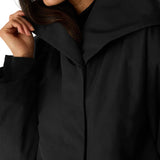 EF - High Collar Coat | Black
