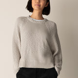EF - Cord Crew Neck Top | Plaster