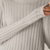 EF - Merino Crew Neck Top | Plaster