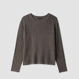 EF - Merino Crew Neck Top | Cobblestone