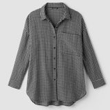 EF - Classic Collar Long Shirt | Black