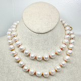 Edison Pearls on Colorful Cord Necklace | 32"