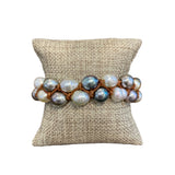 Tahitian & South Sea Pearls Macramé Style Bracelet | 7.5-8.5"