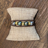 Triple Wrap Tahitian w/ Gold Roundel Bracelet