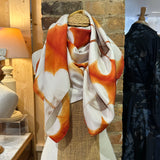 DN - Daisy Silk Scarf | Burnt Orange