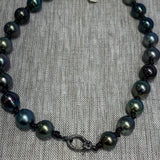 Choker | Tahitian Pearls w/ Diamond Clasp | 18”