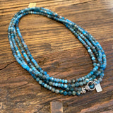 Opera Apatite w/ Diamond Clasp Necklace | 64"