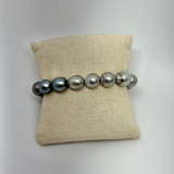 Tahitian Pearls Bracelet | Dark Brown | 7-7.5"