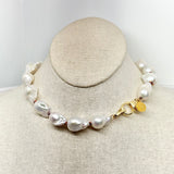 Baroque Pearls on Colorful Thread Choker | 15.5"