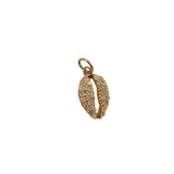 Gold & Diamond Shell Pendant