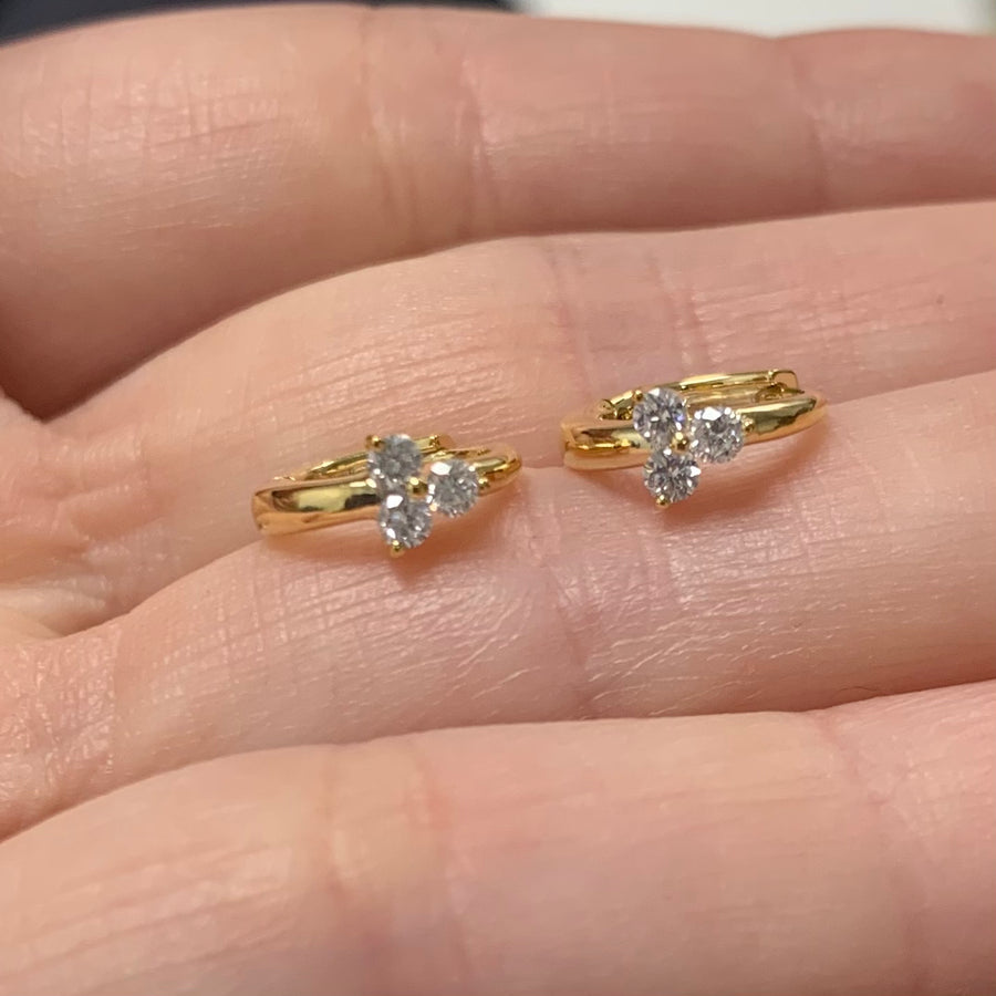 Earrings | 14K Gold and Diamonds