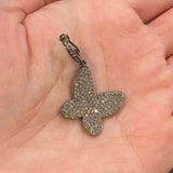 Silver Pave Diamond Butterfly Enhancer