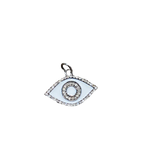 Evil Eye w/ White Enamel Pendant