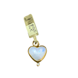 Mother of Pearl Heart w/ Diamond Pendant