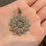 Diamond Flower Pendant