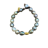 Tahitian Pearls, 18K Roundel Bracelet | 8-8.5"