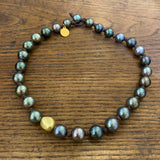 Dominique | Gold Nugget Choker | 16"