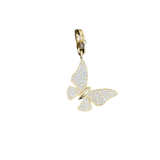 Gold & Diamond Butterfly Charm